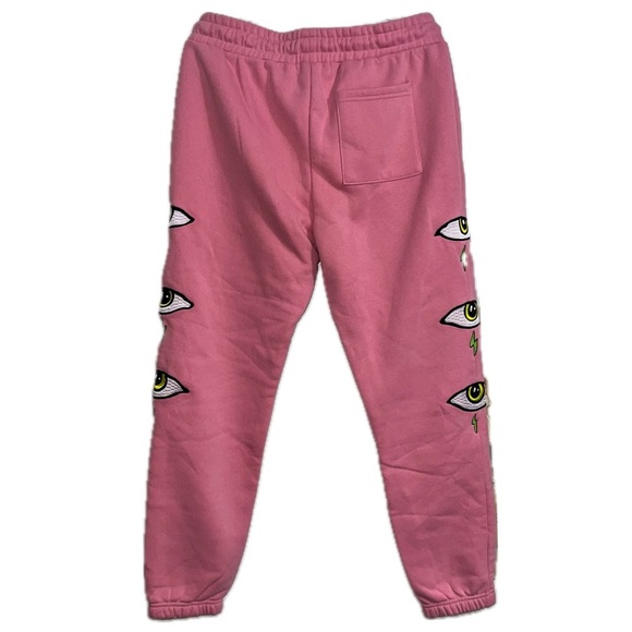 Forever 21 Mens Pink Embroidered Sweatpants, Size L - Picture 13 of 13